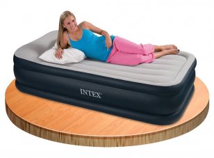 Кровать надувная односпальная 99х191х48 см Twin Deluxe, Intex 67732