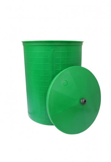 Бочка пластиковая для воды и полива Атлантида-СПб 150 л (зелёная)
