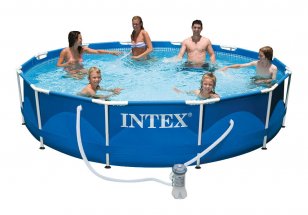 	Каркасный бассейн с комплектом 366х76 см, Metal Frame, Intex 28212/56996