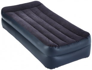 Кровать надувная односпальная Intex 99х191х47 см Twin 66706 с электронасосом и подголовником