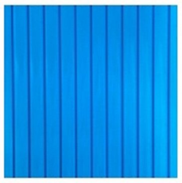 Сотовый поликарбонат Sotek (1/2 листа 2,1*3м) синий 4 мм