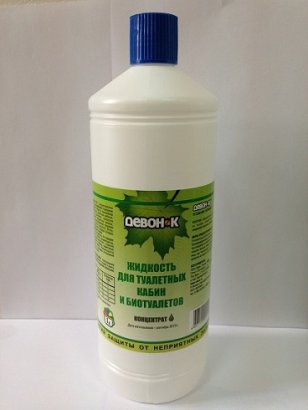 Жидкость для биотуалета Девон-К 1.0 литр